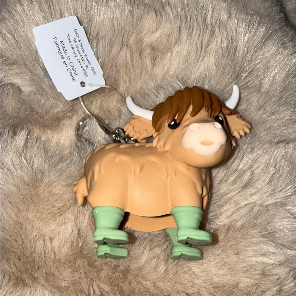 Bath & Body Works Highland Cow Bath Accessory - Tan and Green